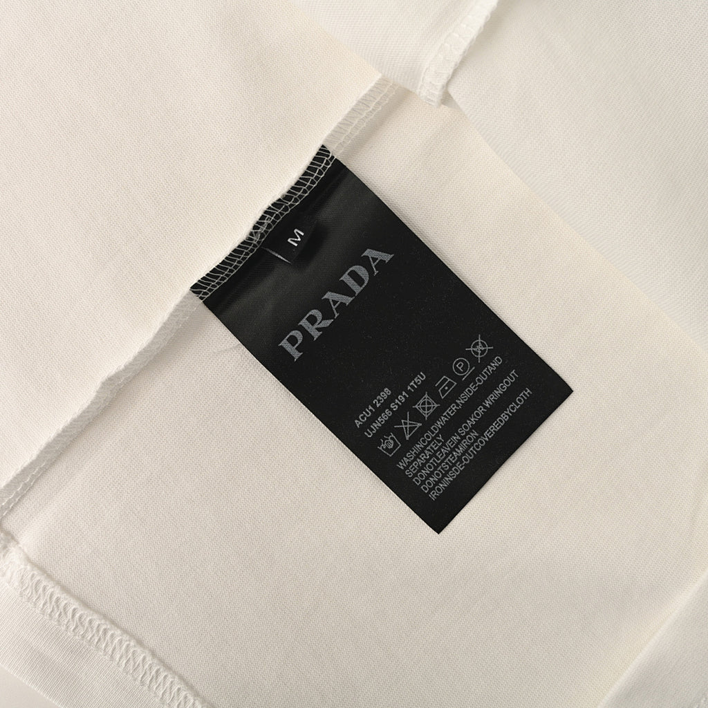 Prada Short-Sleeve T-Shirt – Luxury Cotton Crewneck