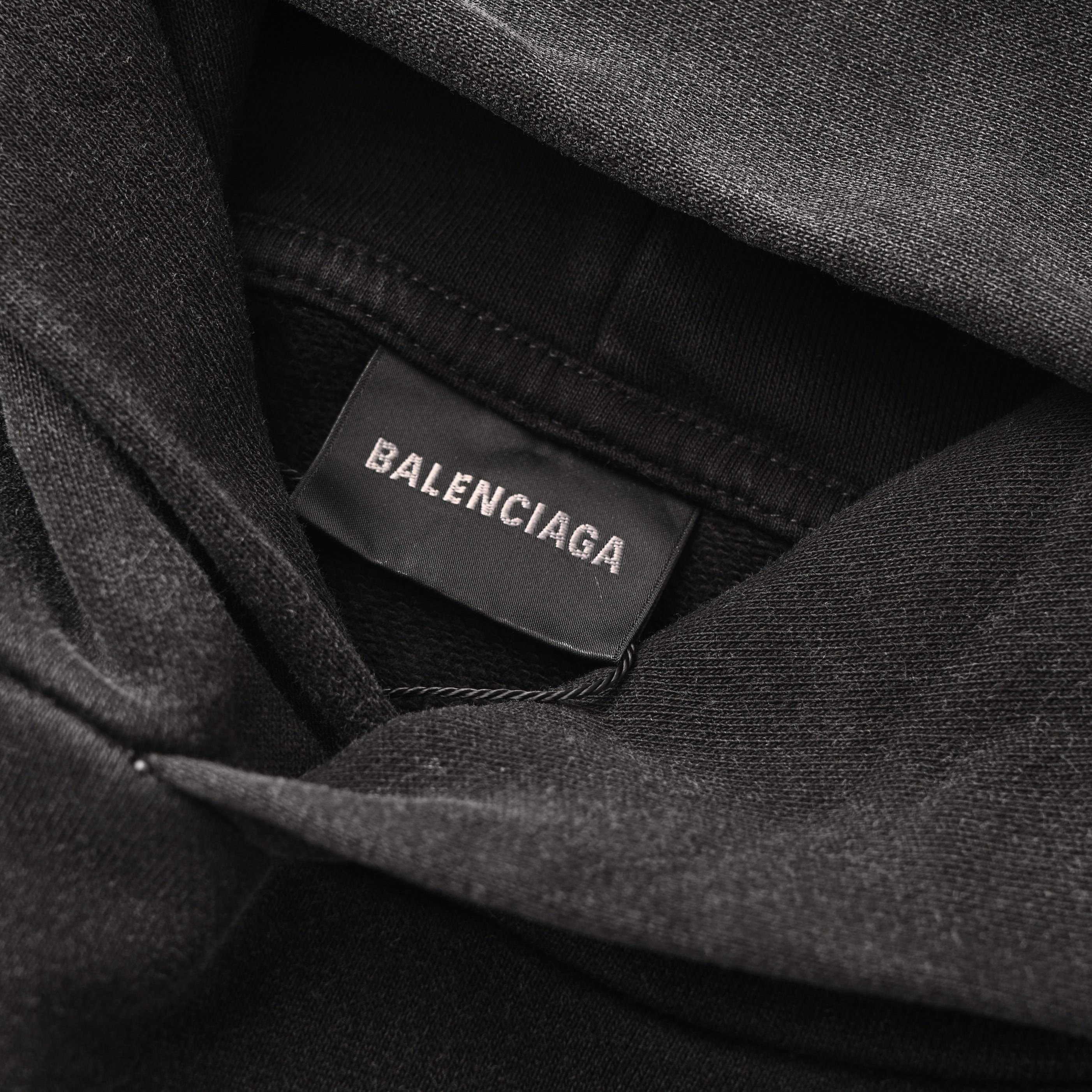Balenciaga Oversized Logo Pullover Hoodie