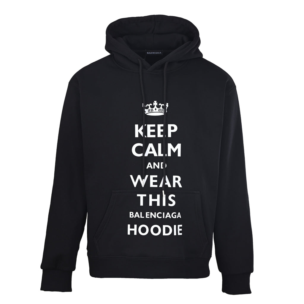 Balenciaga Oversized Logo Pullover Hoodie