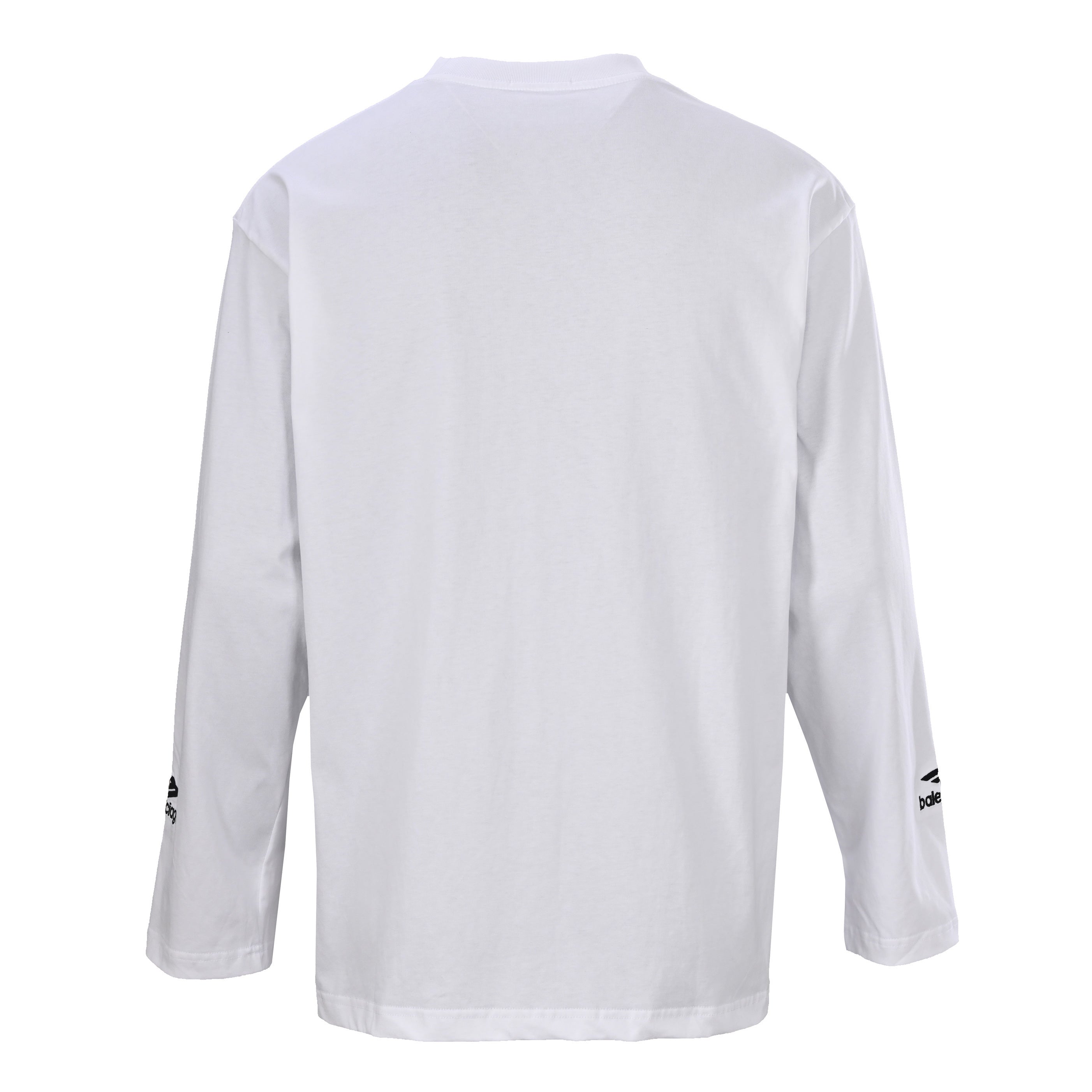 Balenciaga Large-Scale Logo Print Cotton Jersey Hoodie