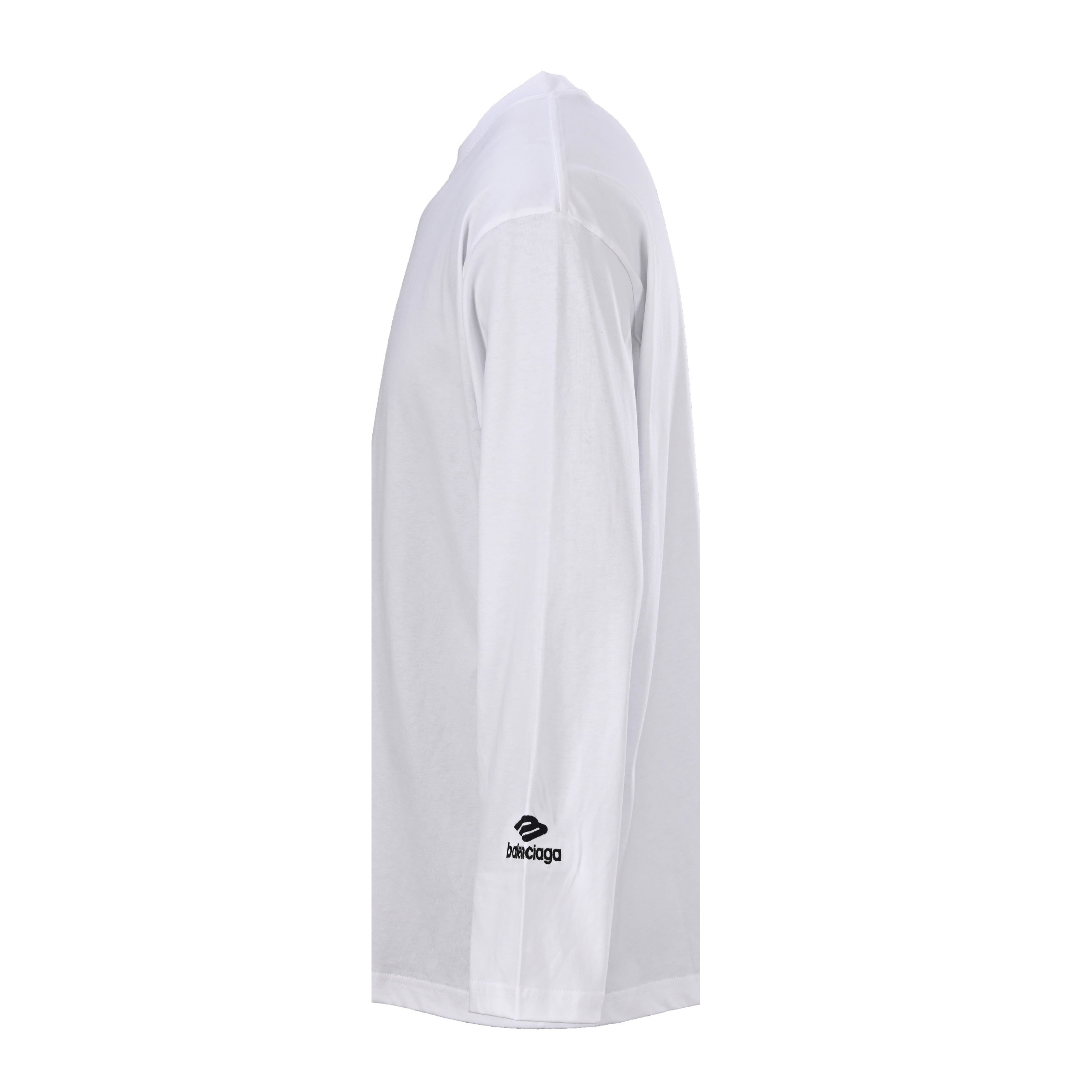 Balenciaga Large-Scale Logo Print Cotton Jersey Hoodie