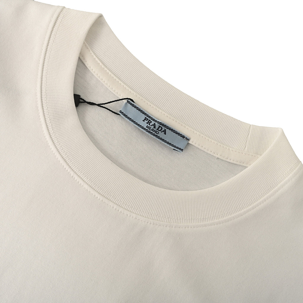 Prada Short-Sleeve T-Shirt – Luxury Cotton Crewneck