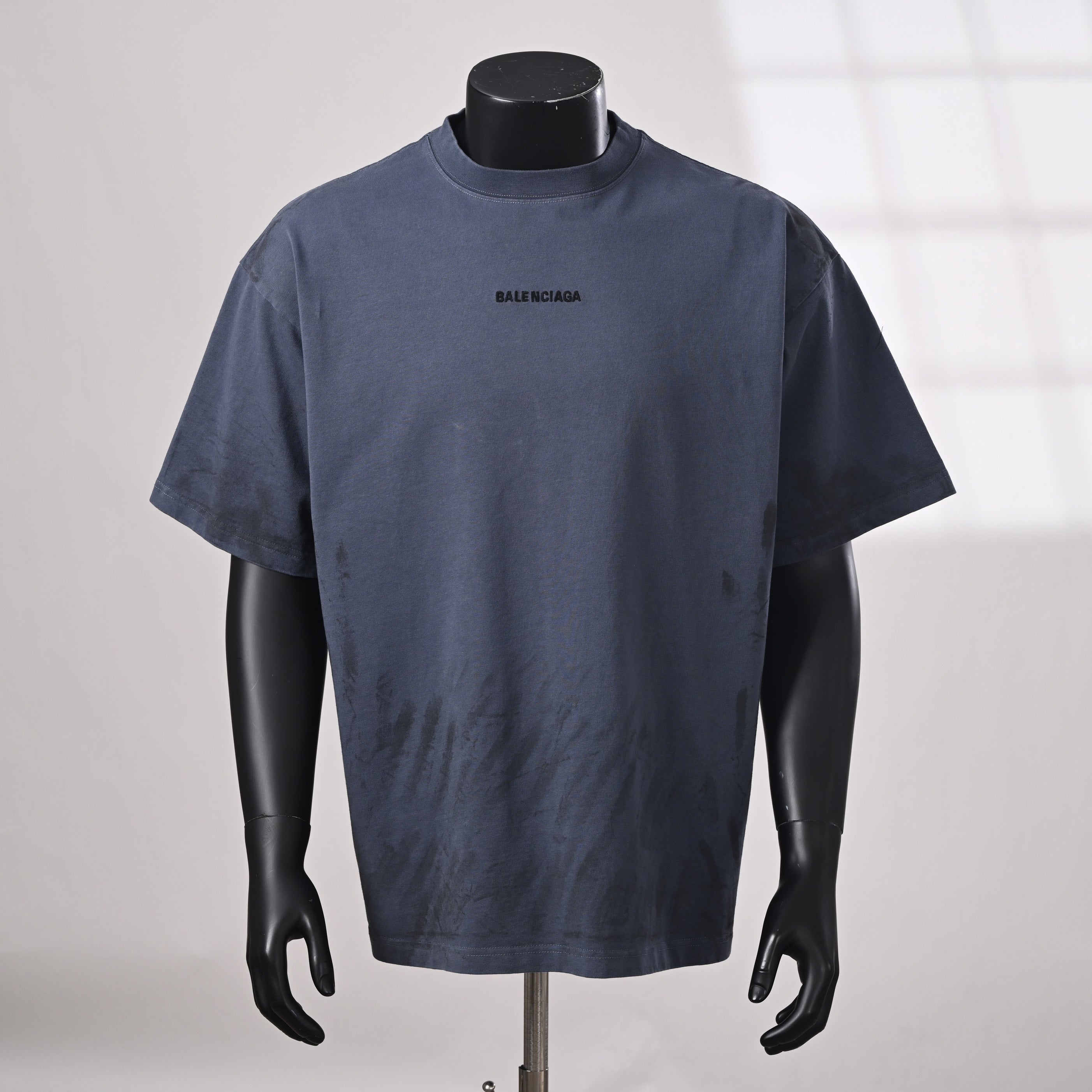 Balenciaga Logo Cotton Jersey T-Shirt