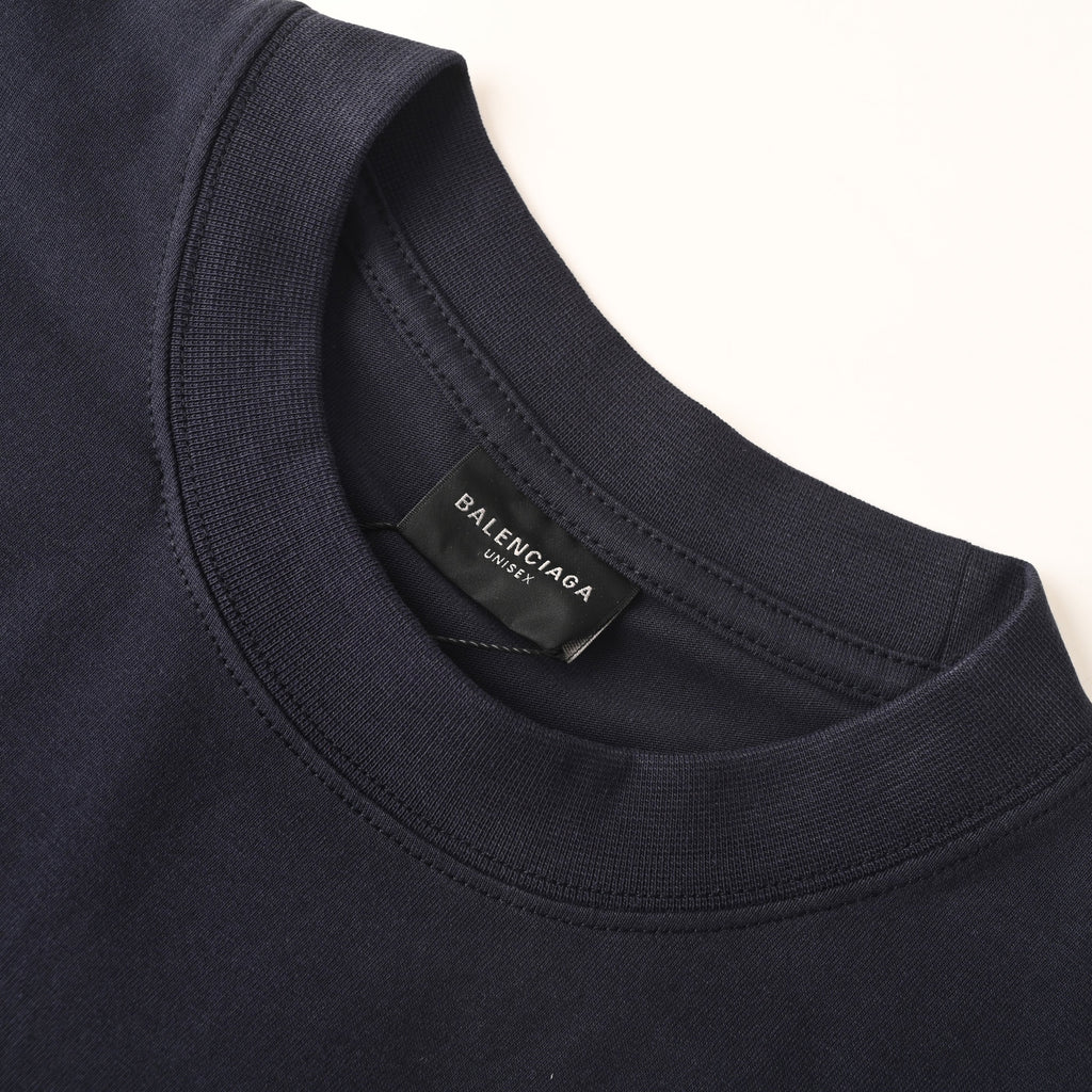 Balenciaga Faded Logo Washed Cotton T-Shirt