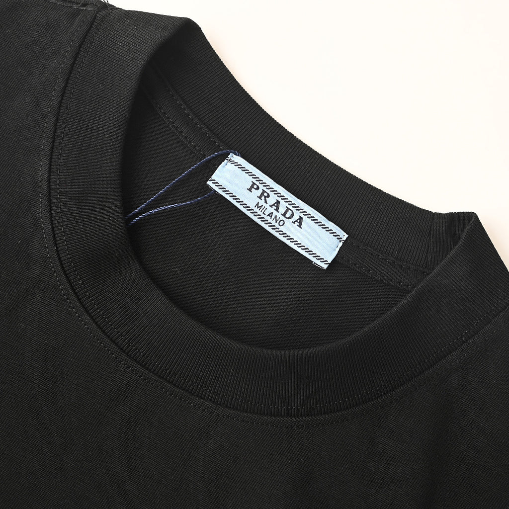 Prada Short-Sleeve T-Shirt – Luxury Cotton Crewneck