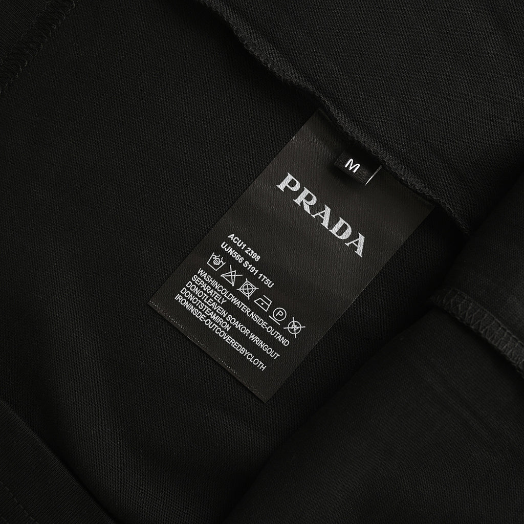 Prada Short-Sleeve T-Shirt – Luxury Cotton Crewneck