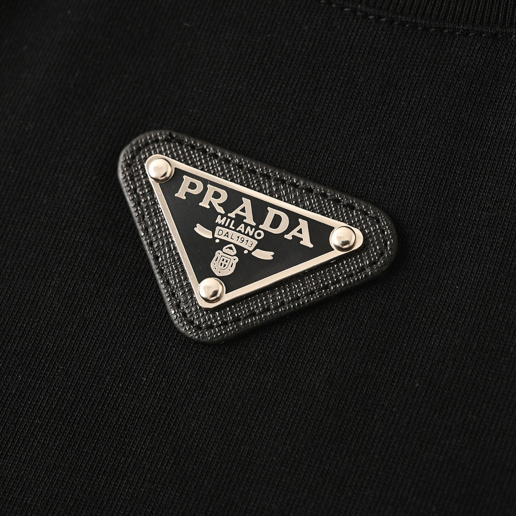 Prada Short-Sleeve T-Shirt – Luxury Cotton Crewneck