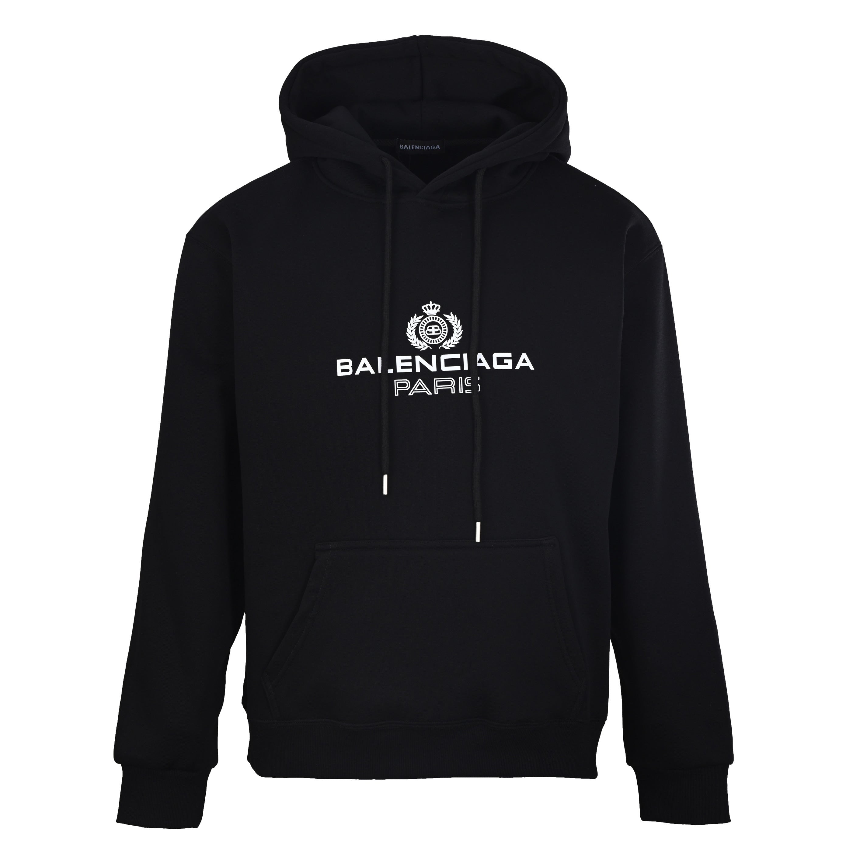 Balenciaga Logo-Embroidered Oversized Cotton Hoodie