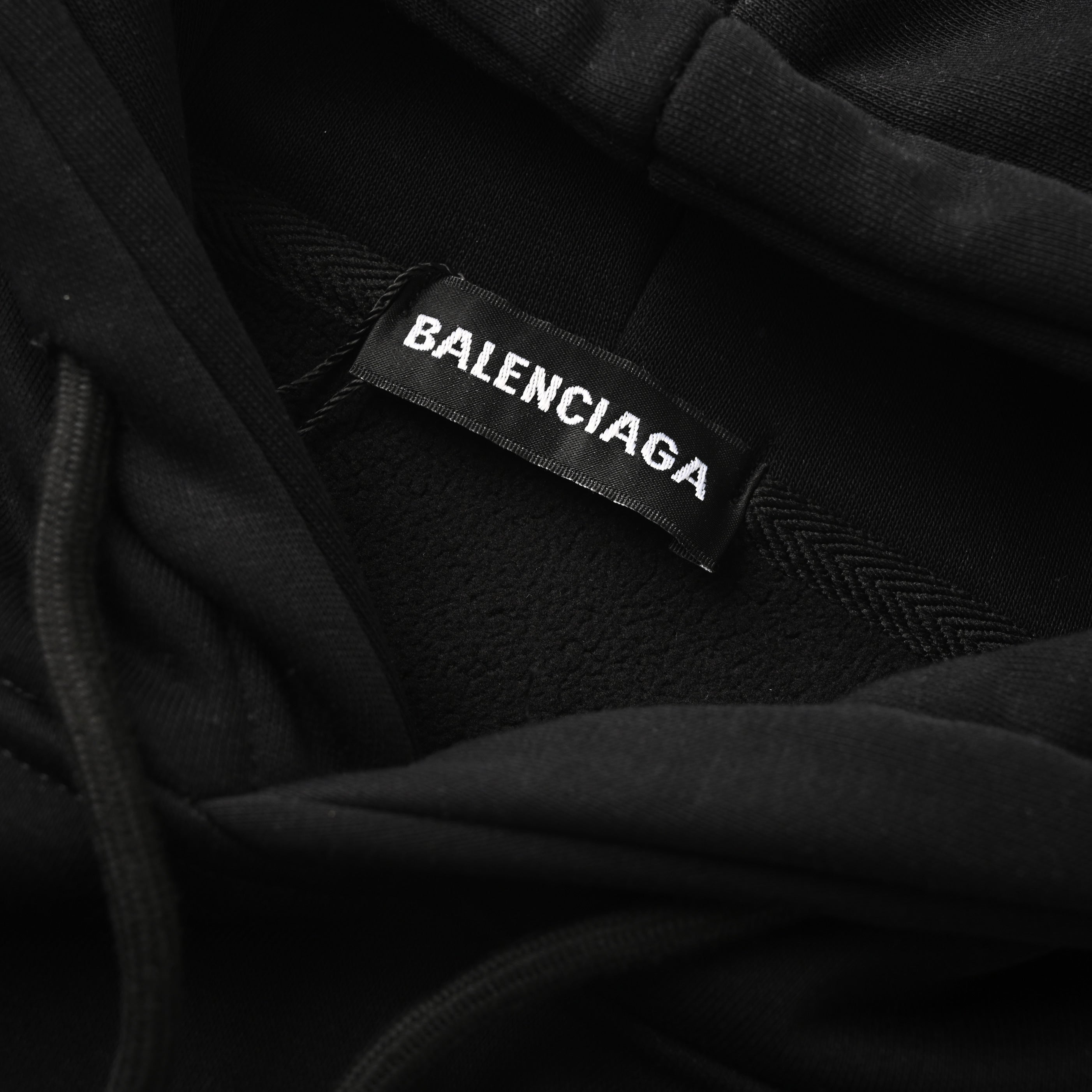 Balenciaga Logo-Embroidered Oversized Cotton Hoodie