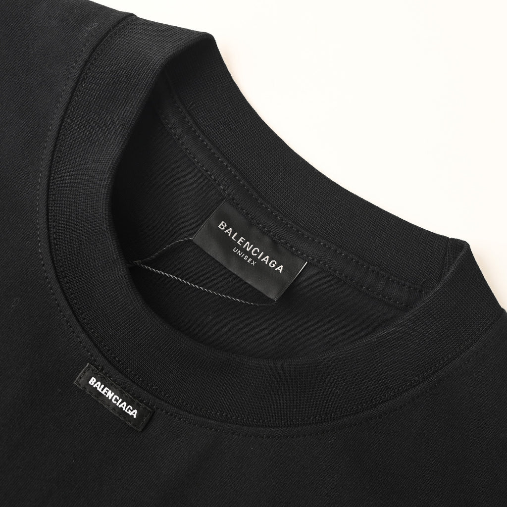 Balenciaga Logo Cotton Jersey T-Shirt