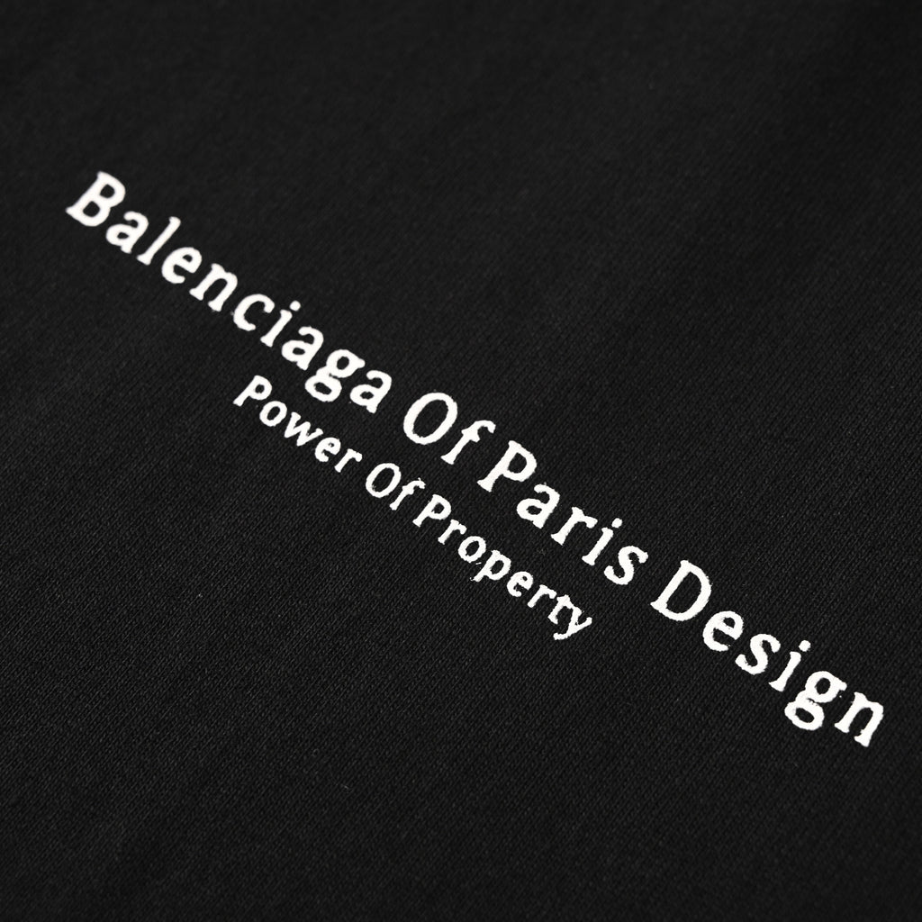 Balenciaga Logo Cotton Jersey T-Shirt