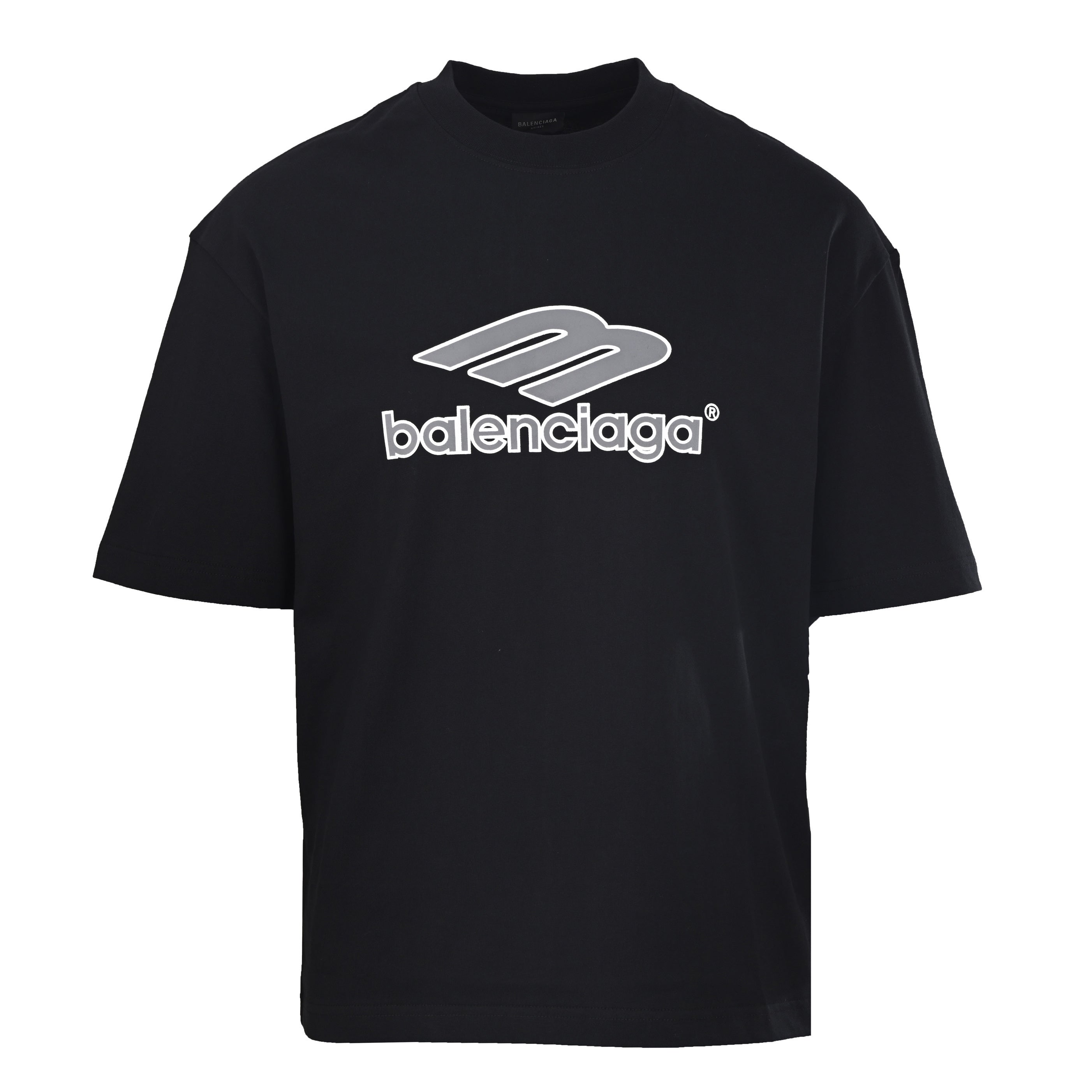 Balenciaga Logo Cotton Jersey T-Shirt