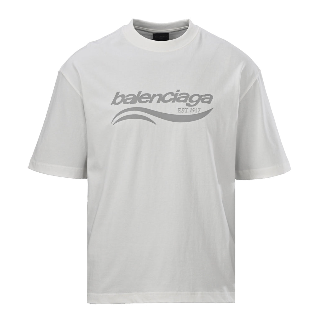 Balenciaga Logo Cotton Jersey T-Shirt