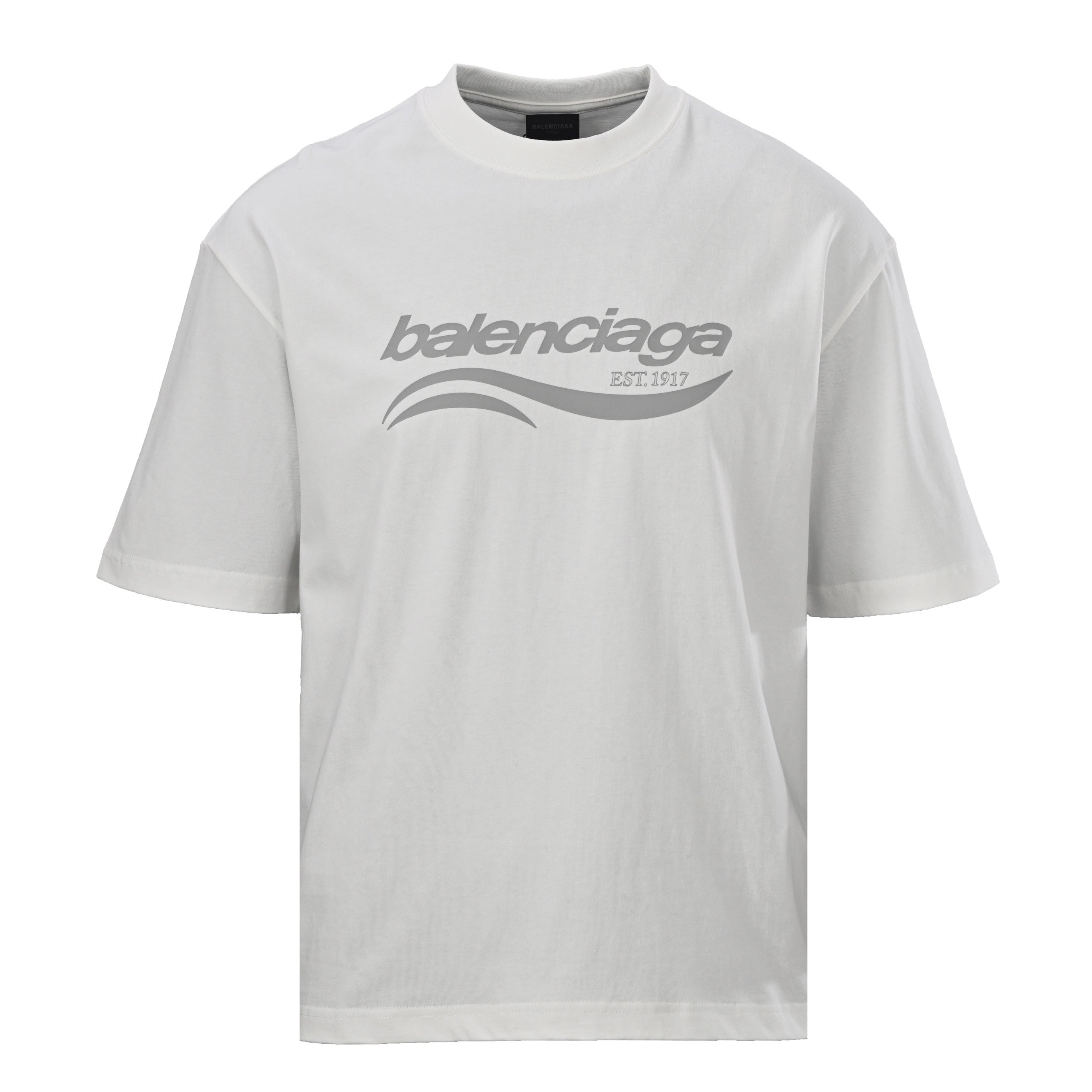 Balenciaga Logo Cotton Jersey T-Shirt