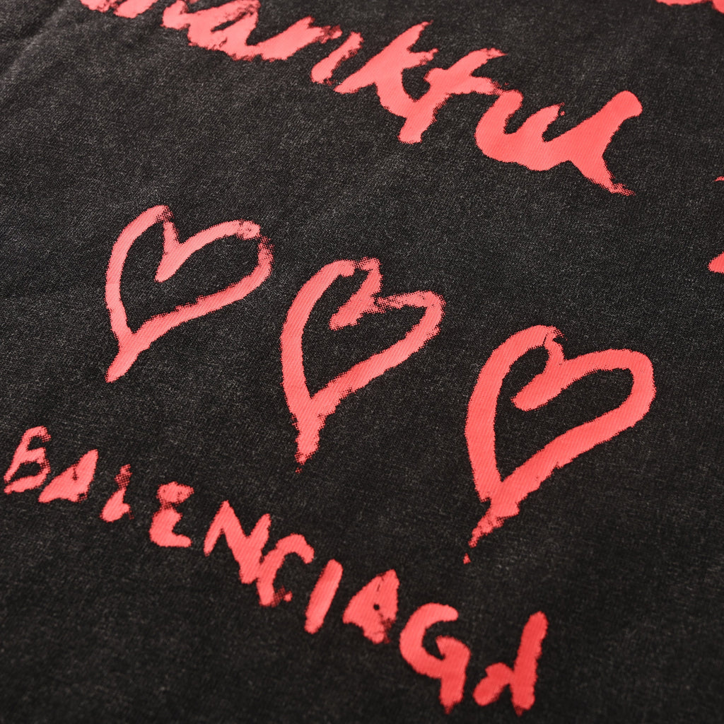 Balenciaga Logo Cotton Jersey T-Shirt