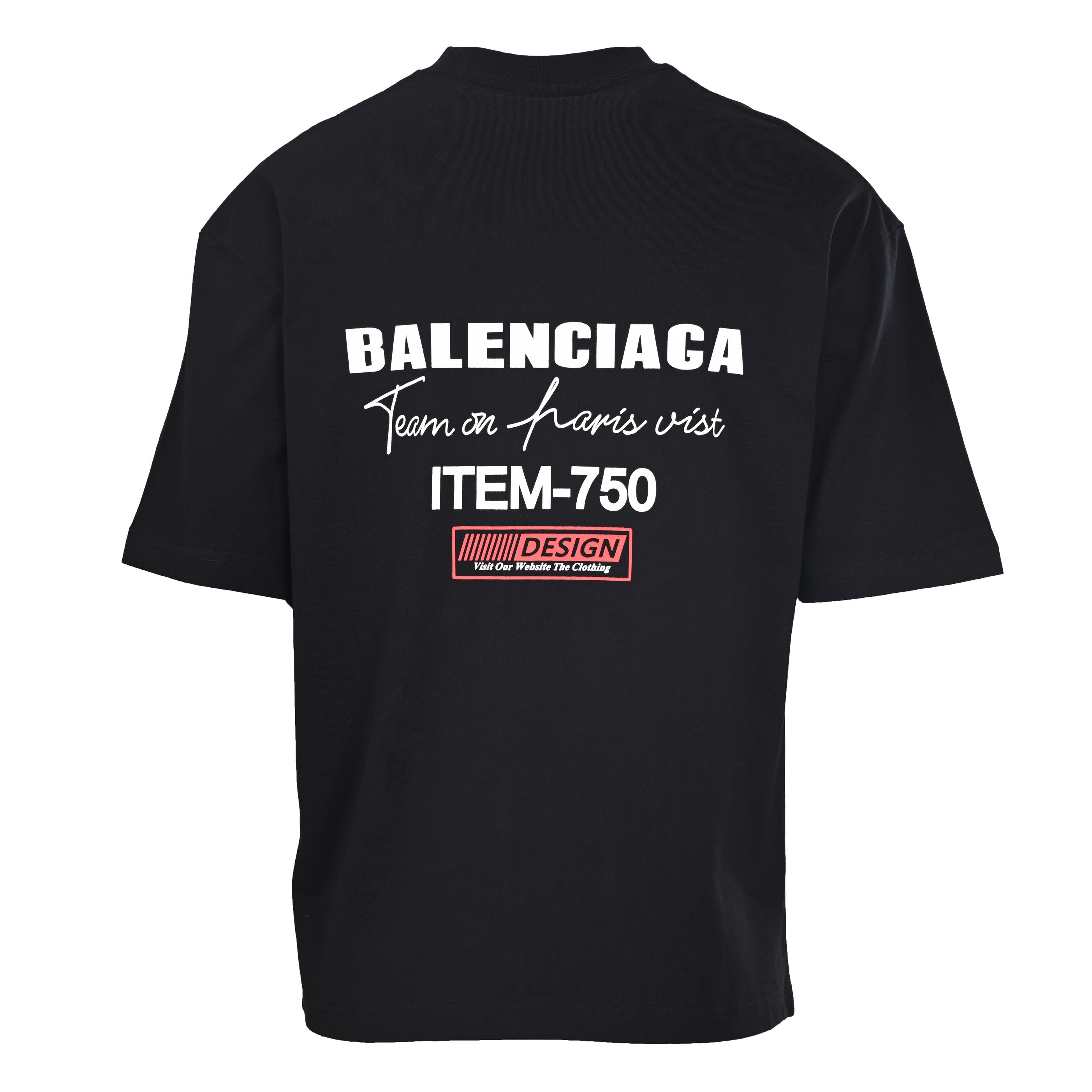 Balenciaga Logo Cotton Jersey T-Shirt