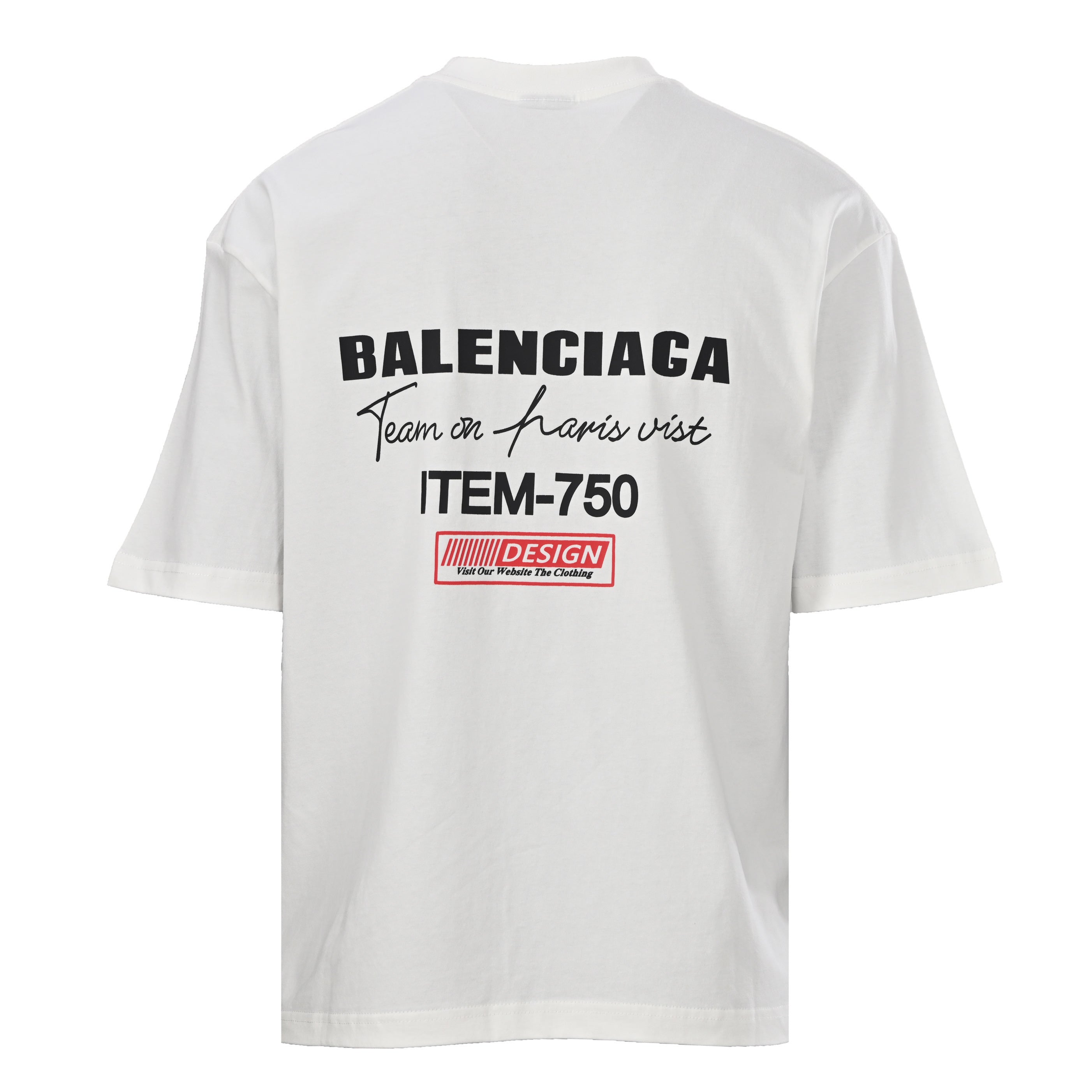 Balenciaga Logo Cotton Jersey T-Shirt