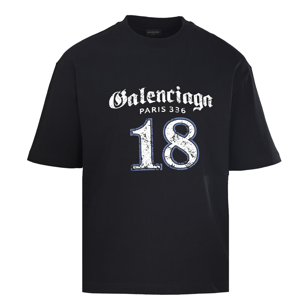 Balenciaga Logo Cotton Jersey T-Shirt