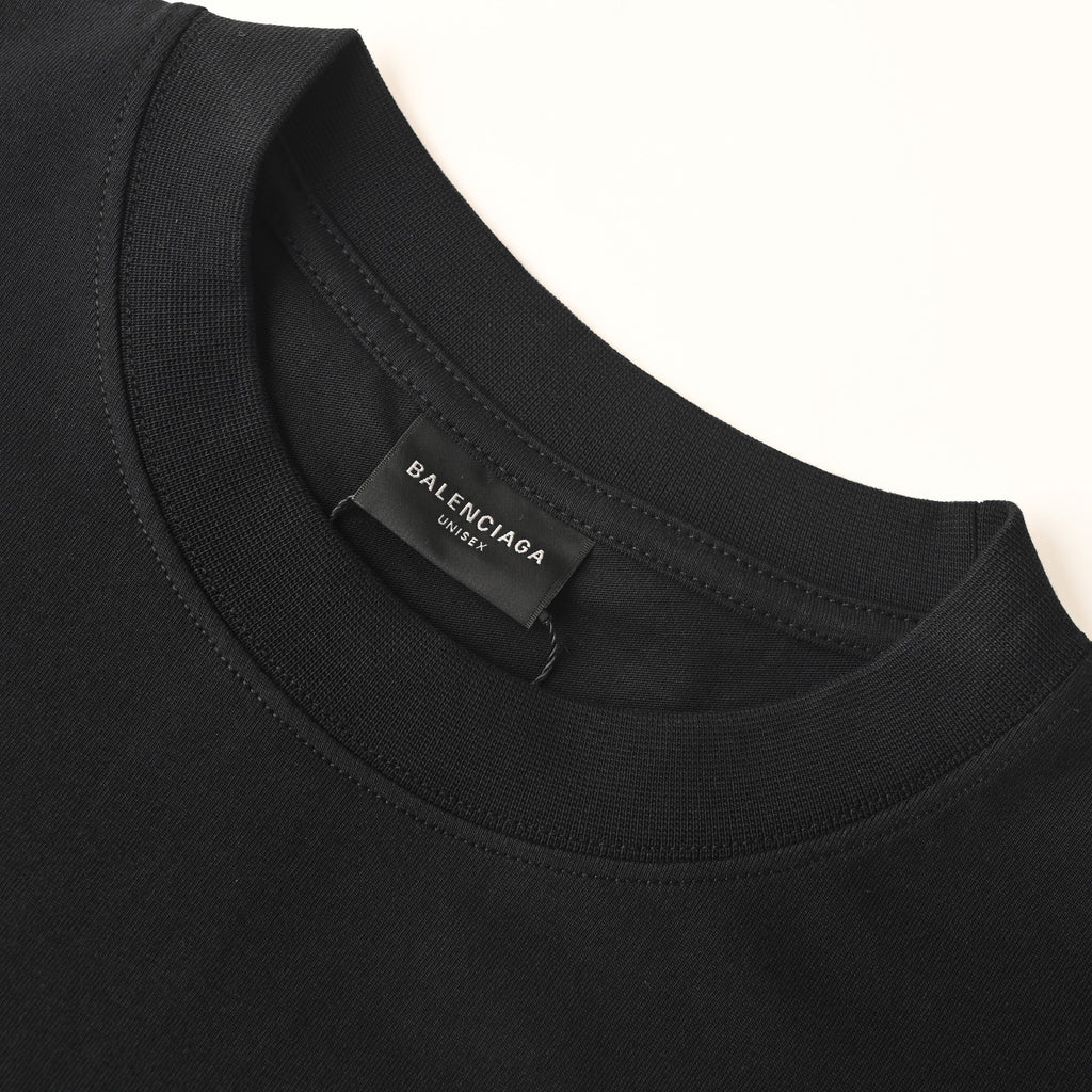 Balenciaga Logo Cotton Jersey T-Shirt
