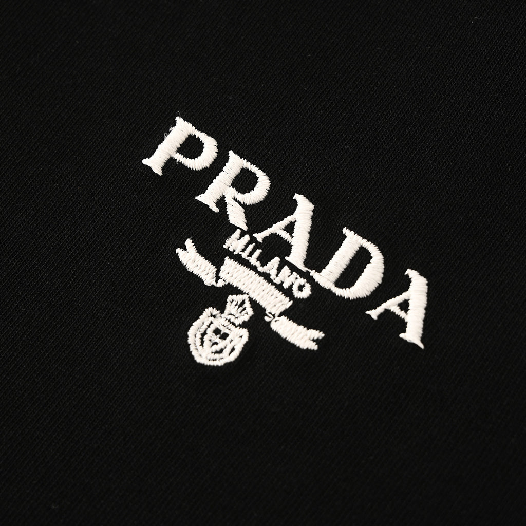 Prada Short-Sleeve T-Shirt – Luxury Cotton Crewneck