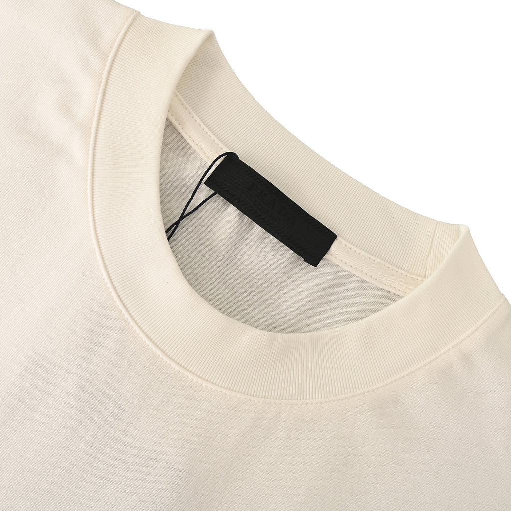 Prada Short-Sleeve T-Shirt – Luxury Cotton Crewneck