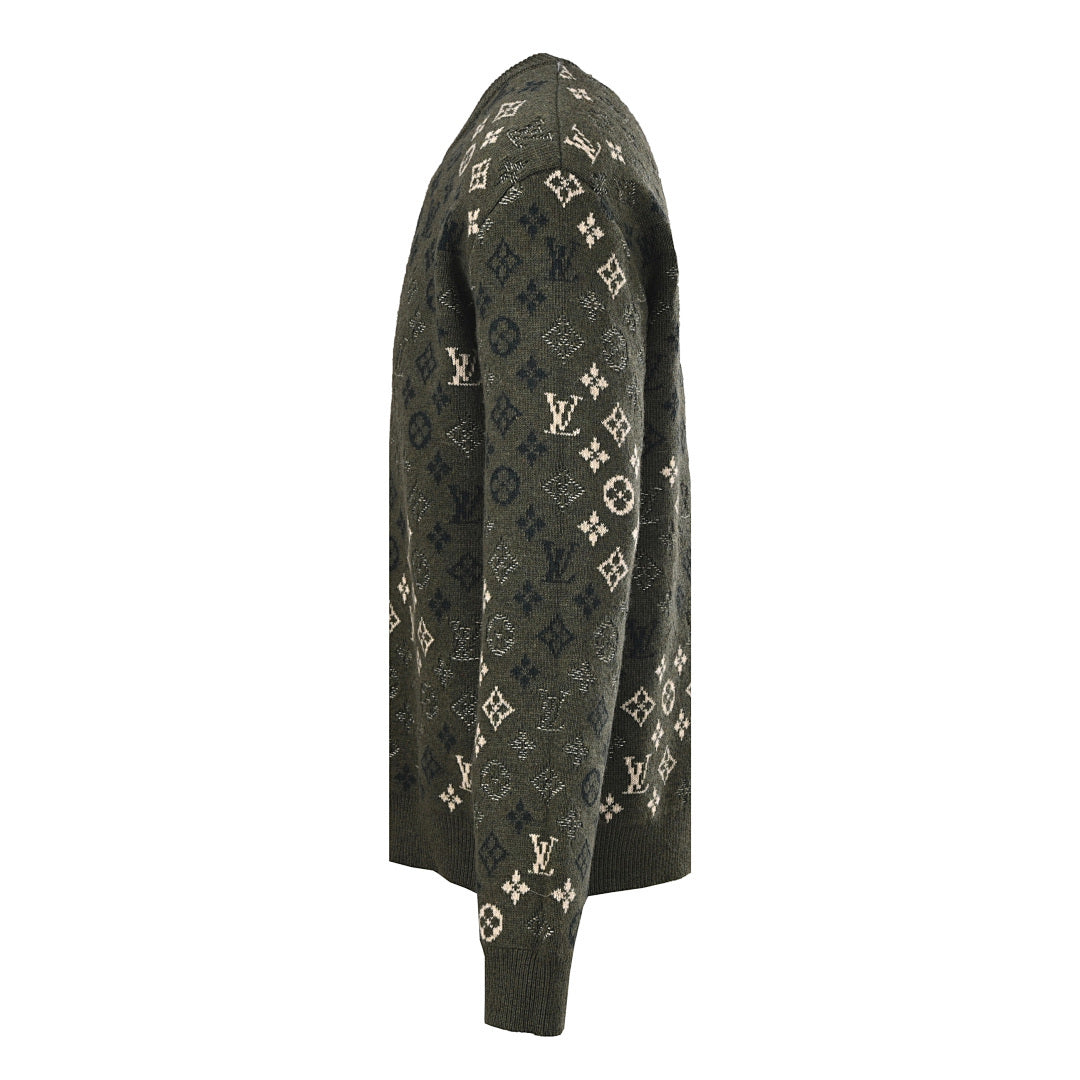 Louis Vuitton Monogram Jacquard Cotton Sweatshirt