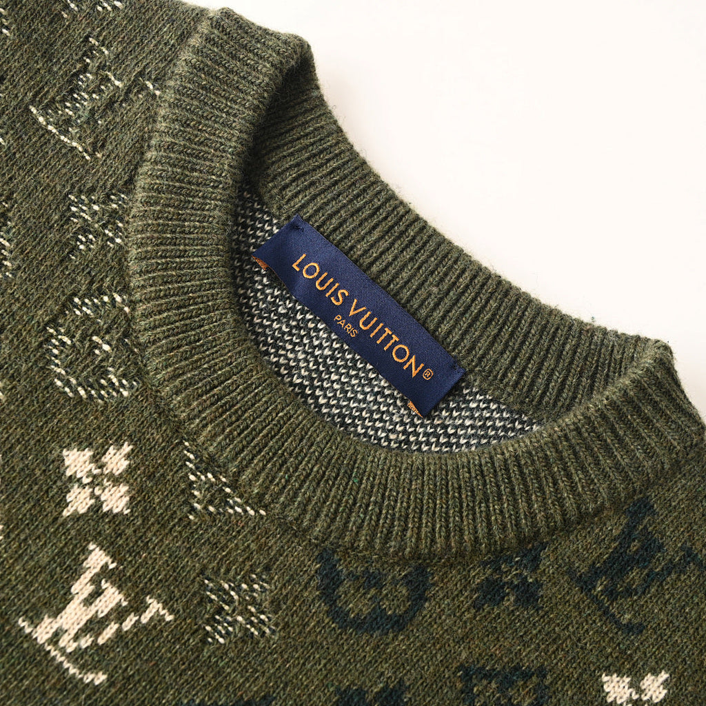 Louis Vuitton Monogram Jacquard Cotton Sweatshirt