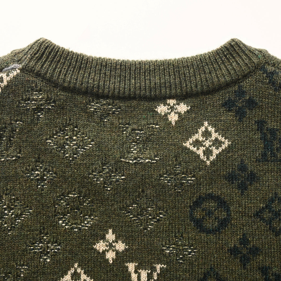 Louis Vuitton Monogram Jacquard Cotton Sweatshirt