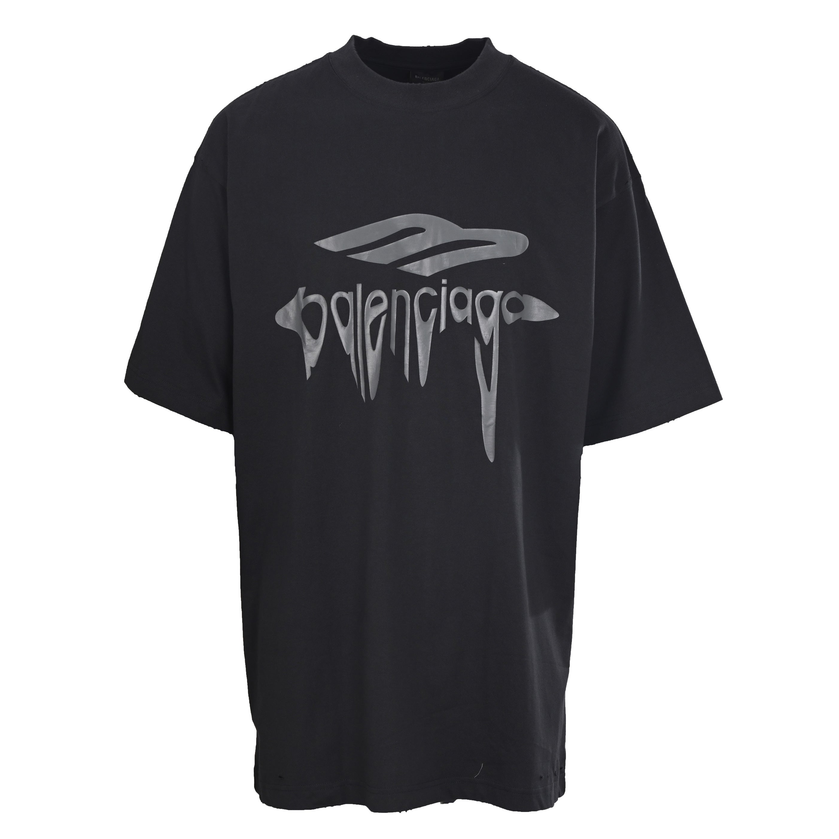 Balenciaga Logo Cotton Jersey T-Shirt