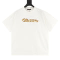 Louis Vuitton SS26 Gold Sequin Handwritten Lettering Embroidered T-Shirt