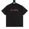 Louis Vuitton SS26 Multi-Layer LV Lettering Pink T-Shirt