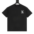 Louis Vuitton SS26 Spray Ink Monogram Linear LV Logo Embroidered T-Shirt