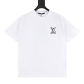 Louis Vuitton SS26 Spray Ink Monogram Linear LV Logo Embroidered T-Shirt