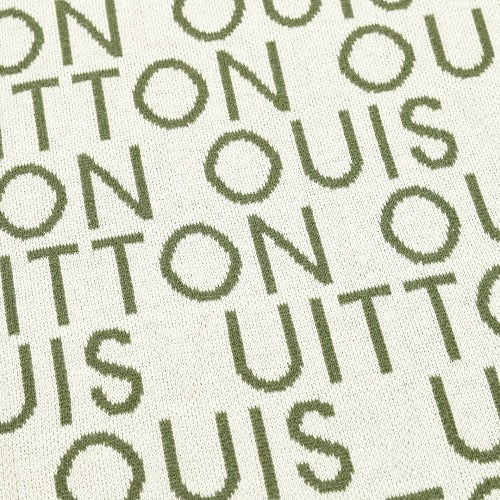 Louis Vuitton SS26 Allover LV Lettering Jacquard Knit T-Shirt