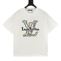 Louis Vuitton SS26 Graffiti Oversized LV Logo Print T-Shirt