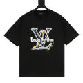 Louis Vuitton SS26 Graffiti Oversized LV Logo Print T-Shirt