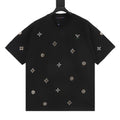 Louis Vuitton SS26 Floral Hot-Fix Crystal LV Logo T-Shirt